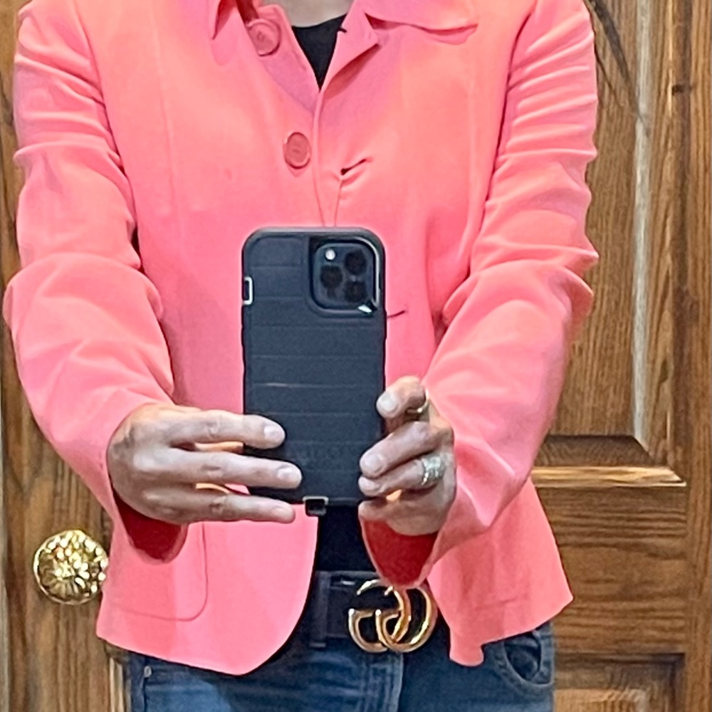 Michael Kors Size 12 Rich Pink Tailored Jacket